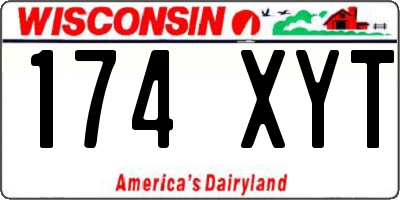 WI license plate 174XYT