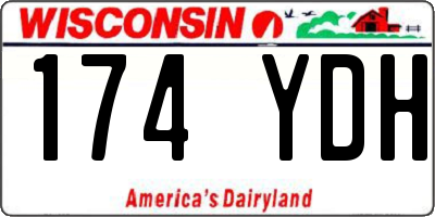 WI license plate 174YDH