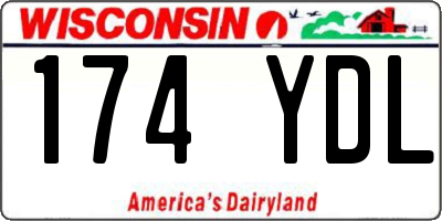 WI license plate 174YDL