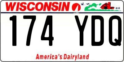 WI license plate 174YDQ