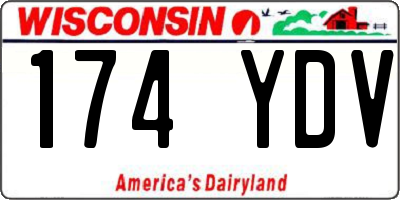 WI license plate 174YDV