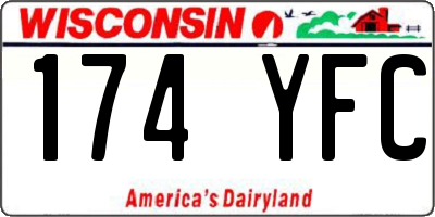 WI license plate 174YFC