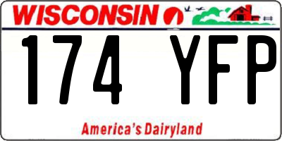 WI license plate 174YFP