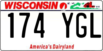 WI license plate 174YGL