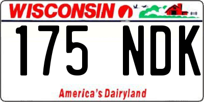 WI license plate 175NDK