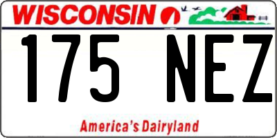 WI license plate 175NEZ