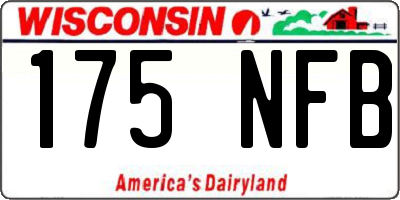 WI license plate 175NFB