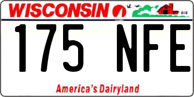 WI license plate 175NFE