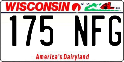 WI license plate 175NFG