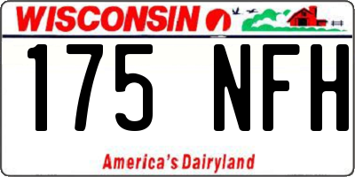 WI license plate 175NFH