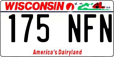 WI license plate 175NFN