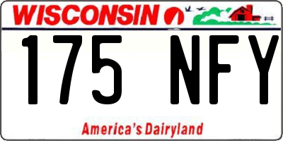 WI license plate 175NFY