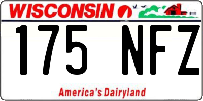 WI license plate 175NFZ