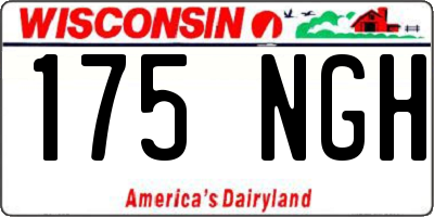 WI license plate 175NGH
