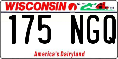 WI license plate 175NGQ