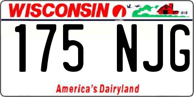 WI license plate 175NJG