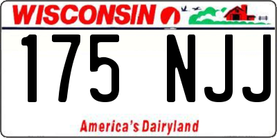 WI license plate 175NJJ