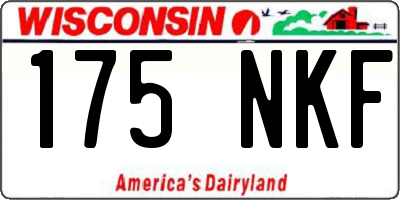 WI license plate 175NKF