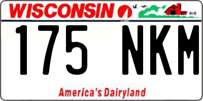 WI license plate 175NKM