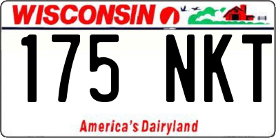 WI license plate 175NKT