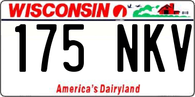 WI license plate 175NKV