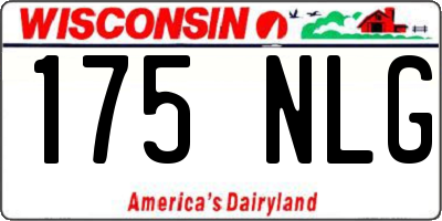 WI license plate 175NLG