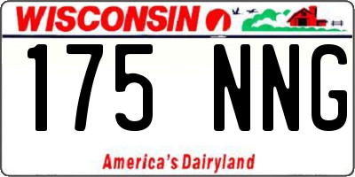 WI license plate 175NNG