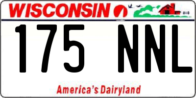 WI license plate 175NNL