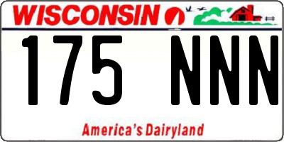 WI license plate 175NNN