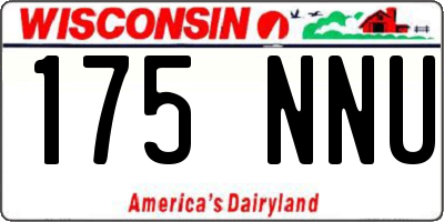 WI license plate 175NNU