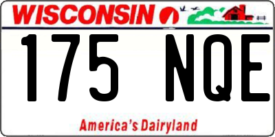 WI license plate 175NQE