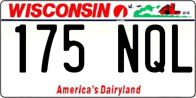 WI license plate 175NQL