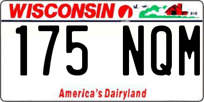 WI license plate 175NQM