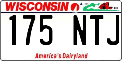 WI license plate 175NTJ