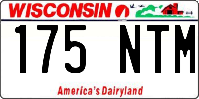 WI license plate 175NTM