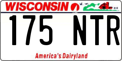 WI license plate 175NTR