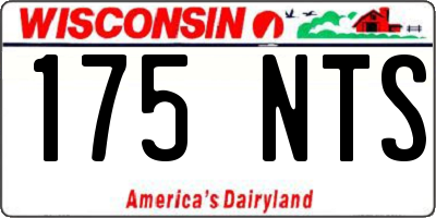 WI license plate 175NTS