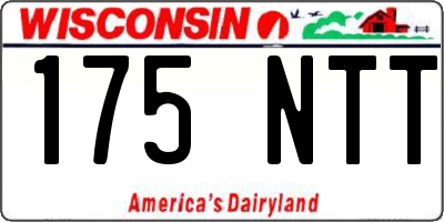 WI license plate 175NTT