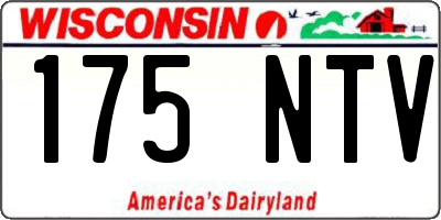 WI license plate 175NTV
