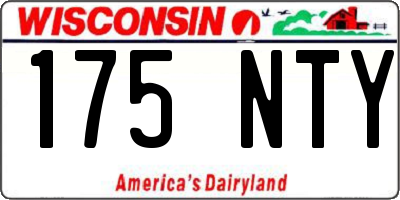 WI license plate 175NTY