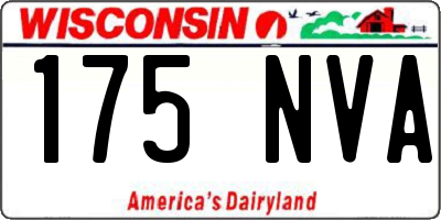 WI license plate 175NVA