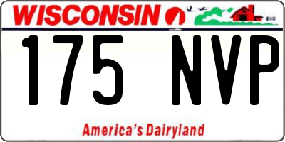 WI license plate 175NVP