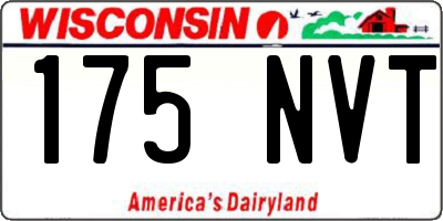 WI license plate 175NVT