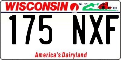 WI license plate 175NXF