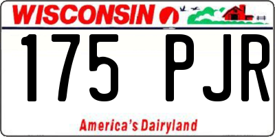 WI license plate 175PJR