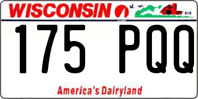 WI license plate 175PQQ
