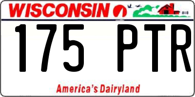WI license plate 175PTR