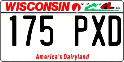 WI license plate 175PXD