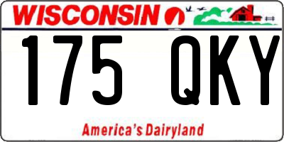 WI license plate 175QKY