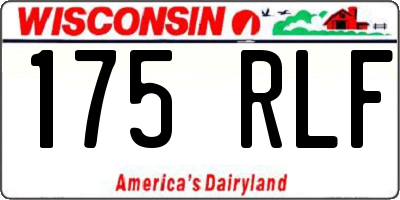 WI license plate 175RLF